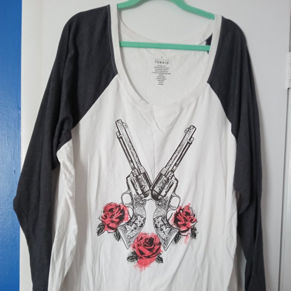 Baseball style shirt from Torrid